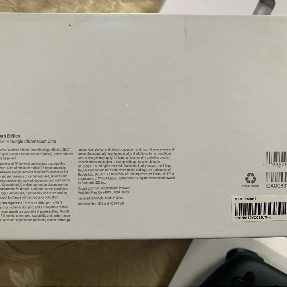 Google Stadia Founder's Edition